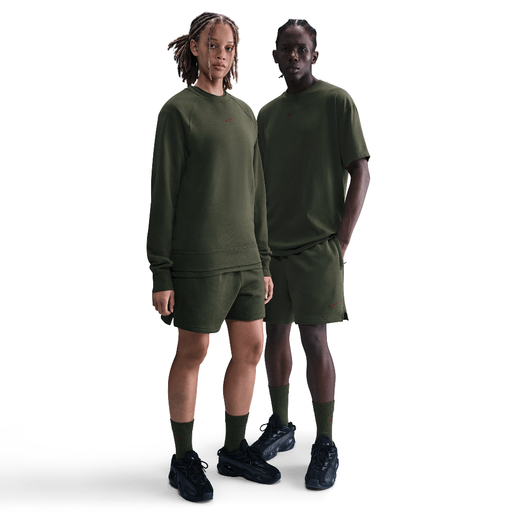 NOCTA Cardinal Fleece Shorts Cargo Khaki/Team Red