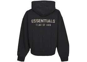 Fear of God Essential Fleece Zip Up Sweatshirt Black