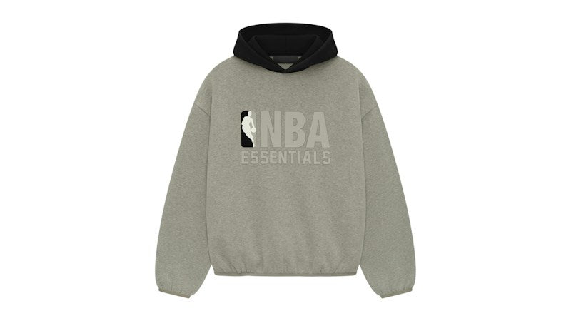 Fear of God Essentials NBA Hoodie (SS25) Warm Heather Grey ADONIO