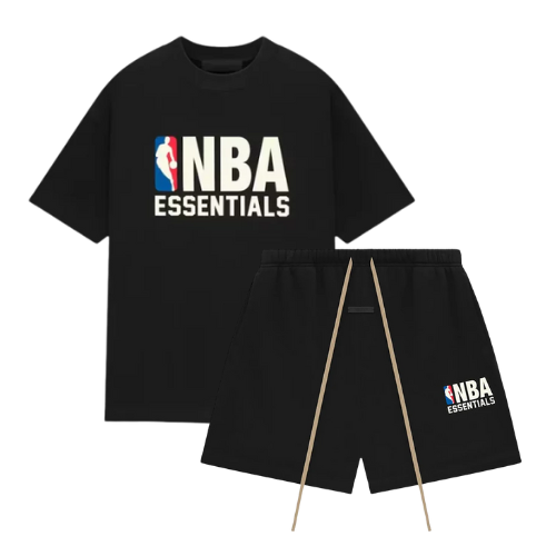 Fear of God Essentials NBA Black White - Letní set