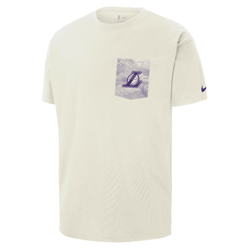 Los Angeles Lakers Courtside Men's Nike NBA Max90 T-Shirt Sail