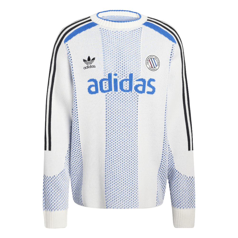 Adidas Blokecore Longsleeve Light Weight Pullover White Blue