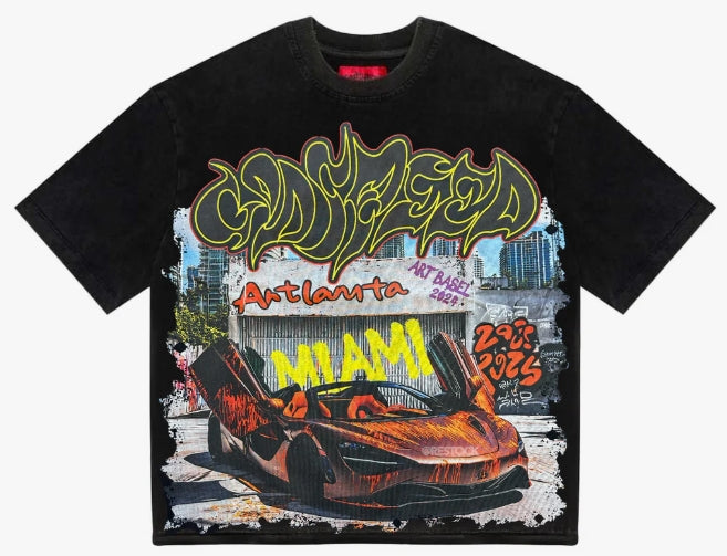 Godspeed Miami Artlanta Tee Black