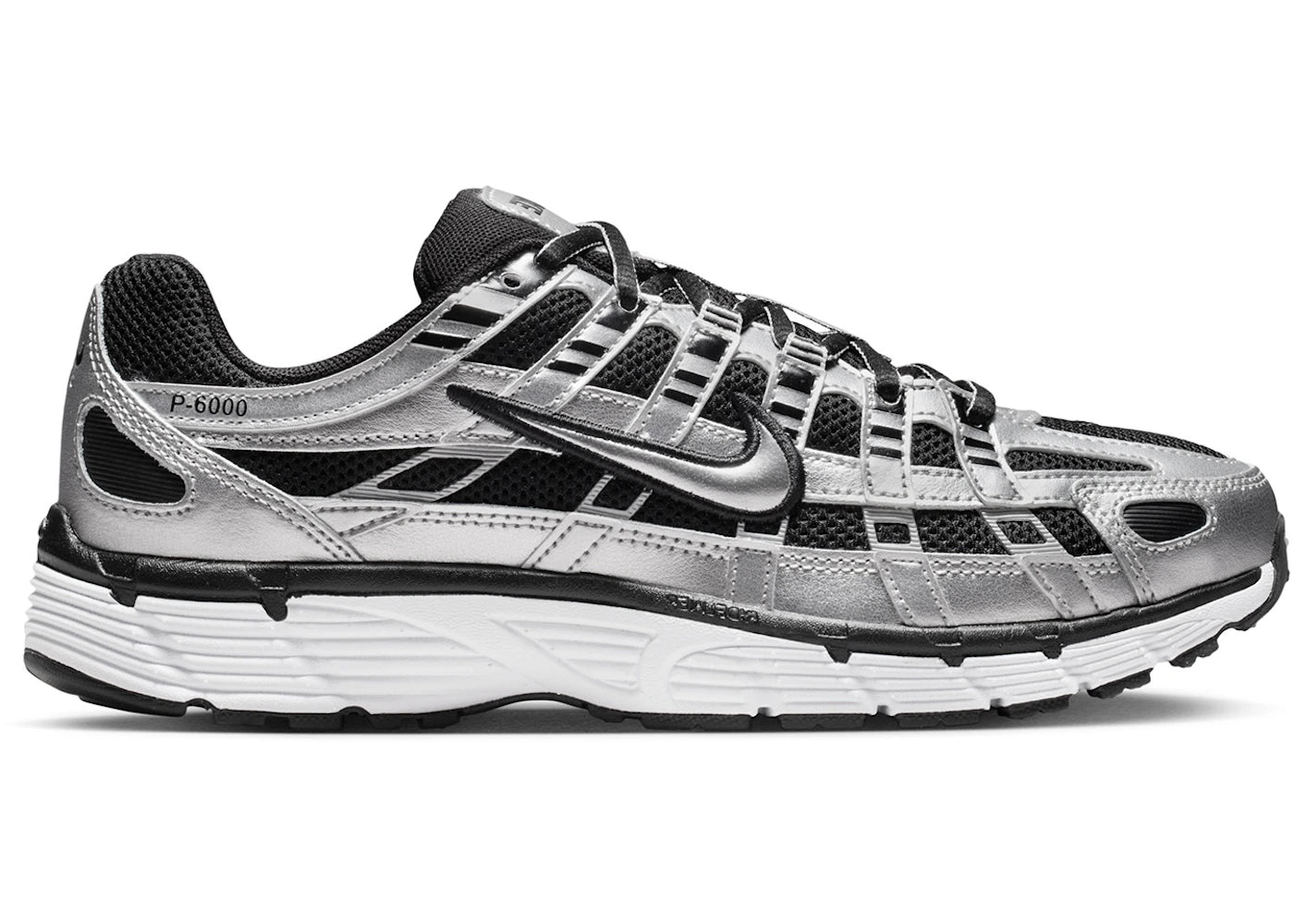 Nike P-6000 Metallic Silver Black White (W)