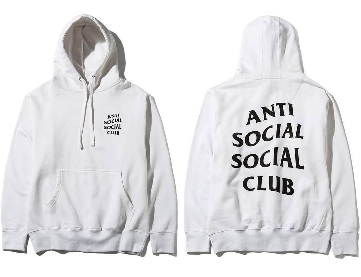 Anti Social Social Club Logo Hoodie White