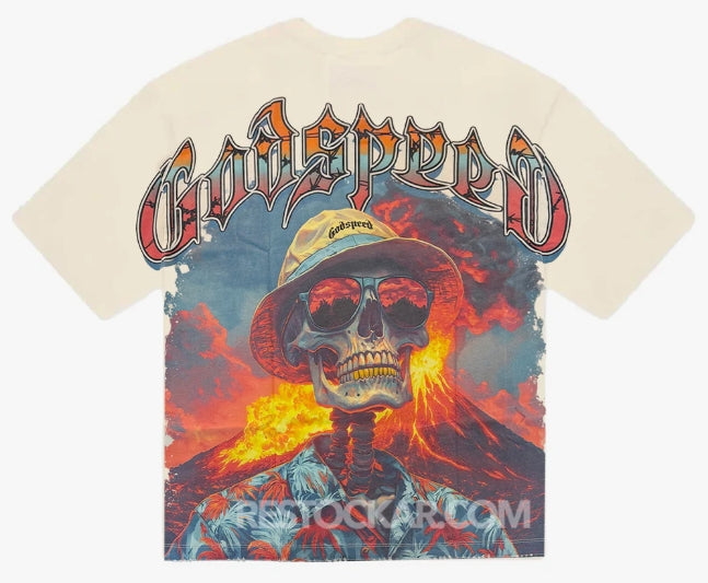 Godspeed Natural Disaster Tee, Bone