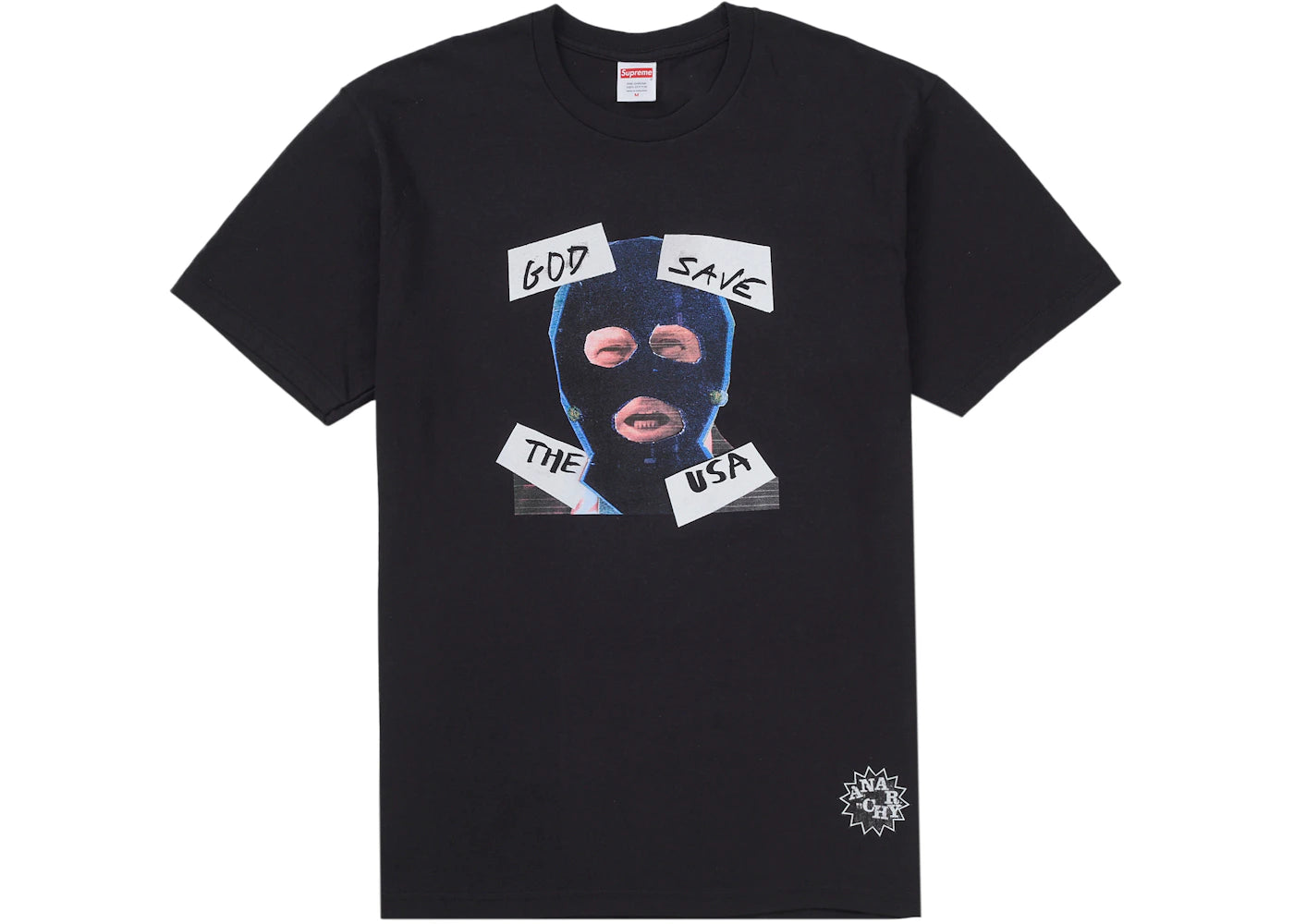 tričko Supreme God Save Us Tee Black ADONIO