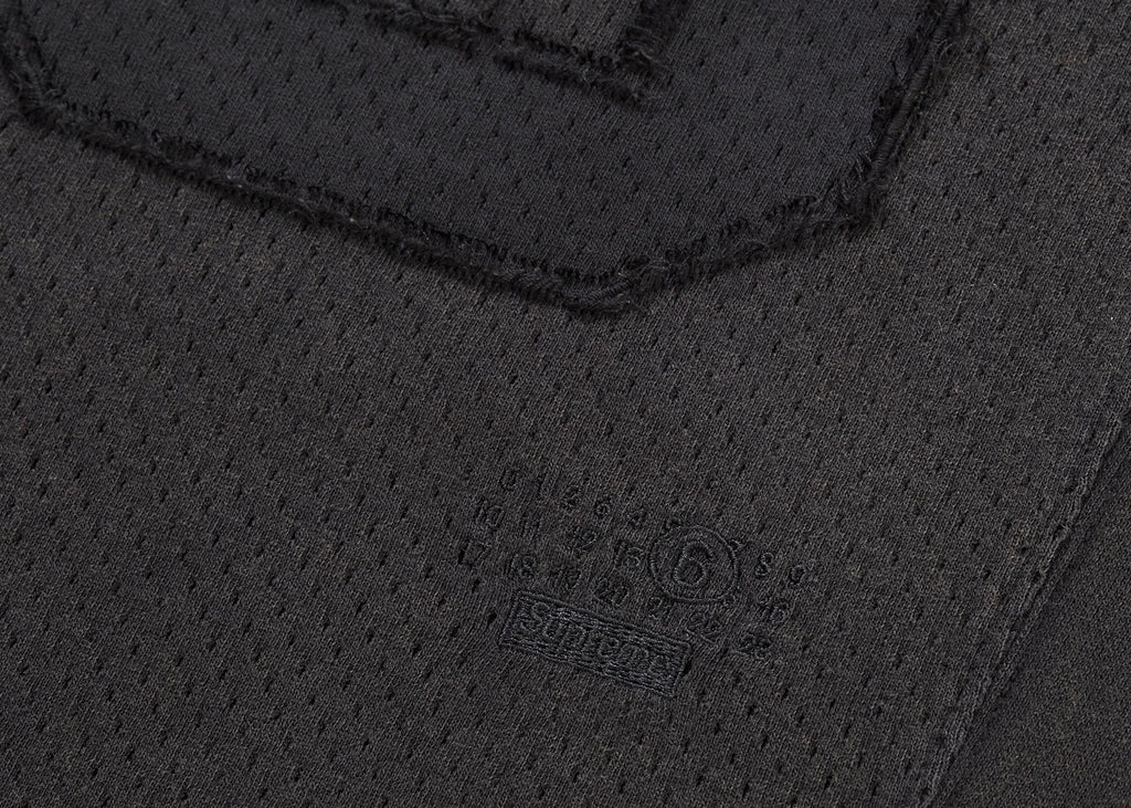 oblečení Supreme MM6 Maison Margiela Cotton Football Jersey Black ADONIO