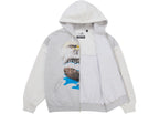 Supreme MM6 Maison Margiela Eagle Zip Up Hooded Sweatshirt White ADONIO