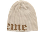Supreme Old English Printed Beanie (SS26) Brown