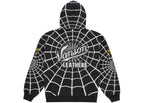 Supreme Vanson Leathers Spider-Man Zip Up Hooded Sweatshirt Black