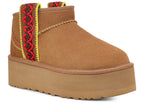 tenisky a boty UGG Classic Ultra Mini Braid Boot Chestnut (W) 1138491-CHE ADONIO
