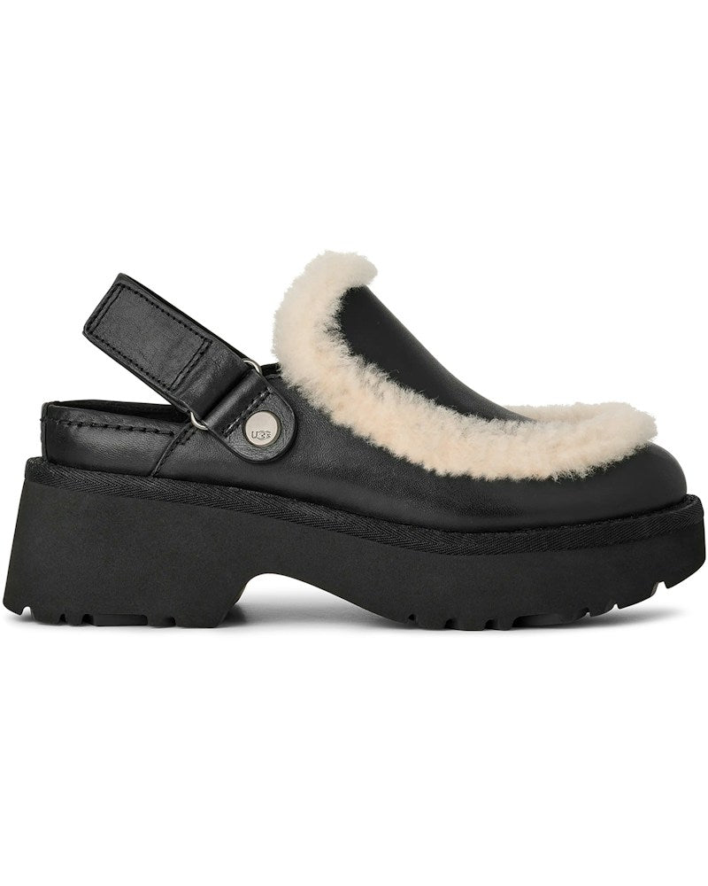tenisky a boty UGG Esmee Leather Clog Black (W) 1171507-BLK ADONIO