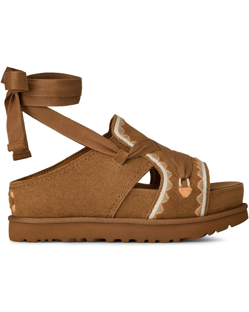 tenisky a boty UGG Goldenstar Hi Artistitch Slide Chestnut Multi (W) 1175133-CHMU ADONIO