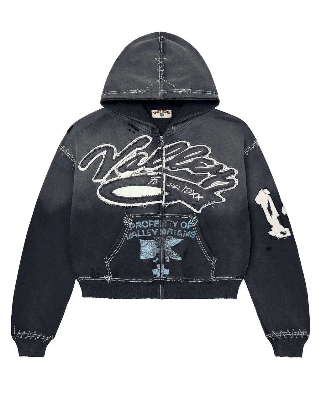 Vale Forever Religion Zip Up Hoodie Black