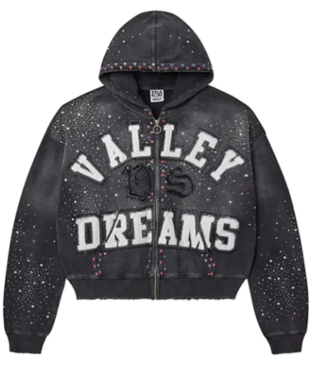 Vale Forever Classico Zip Up Hoodie Black