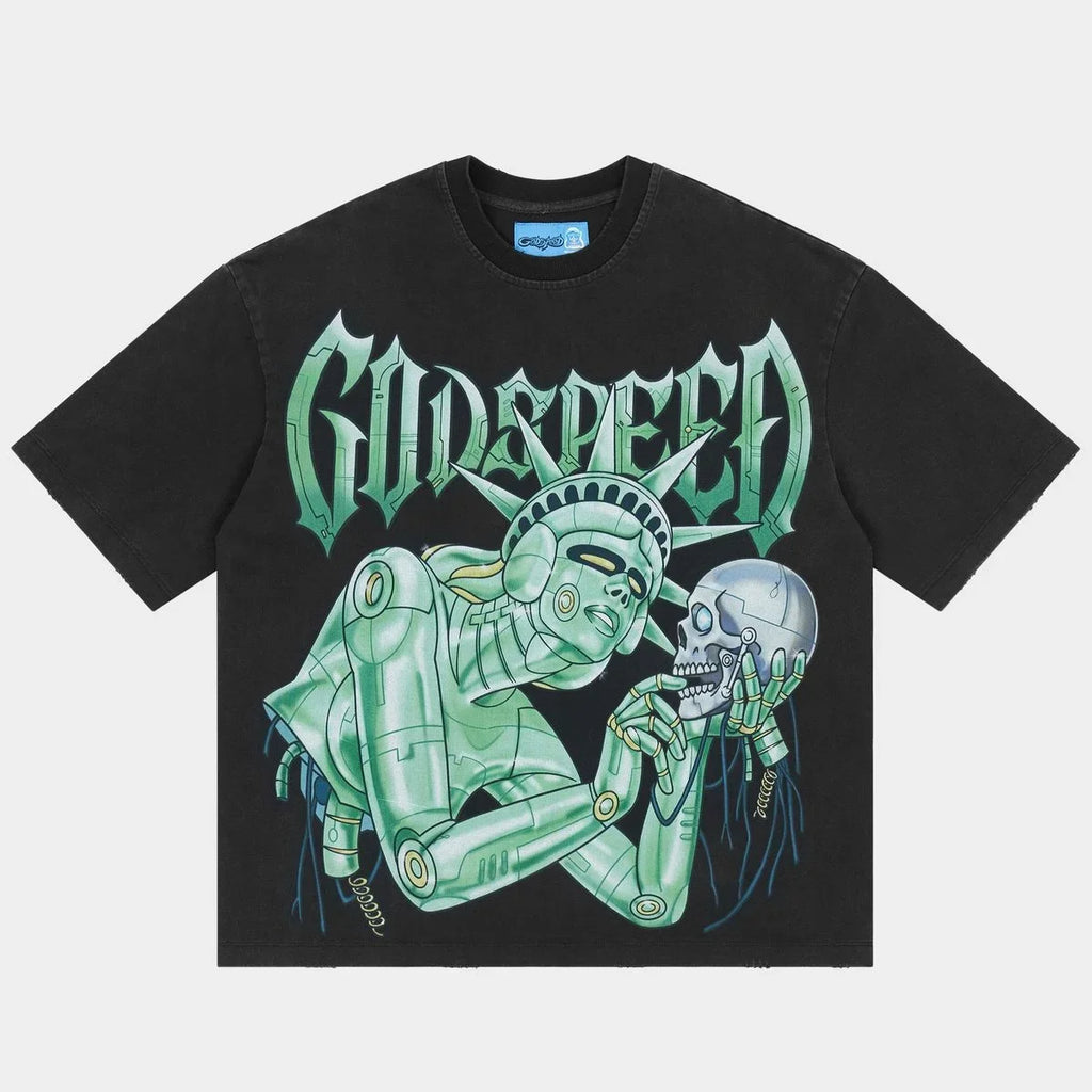 Godspeed Freedoms Protocol Tee Black