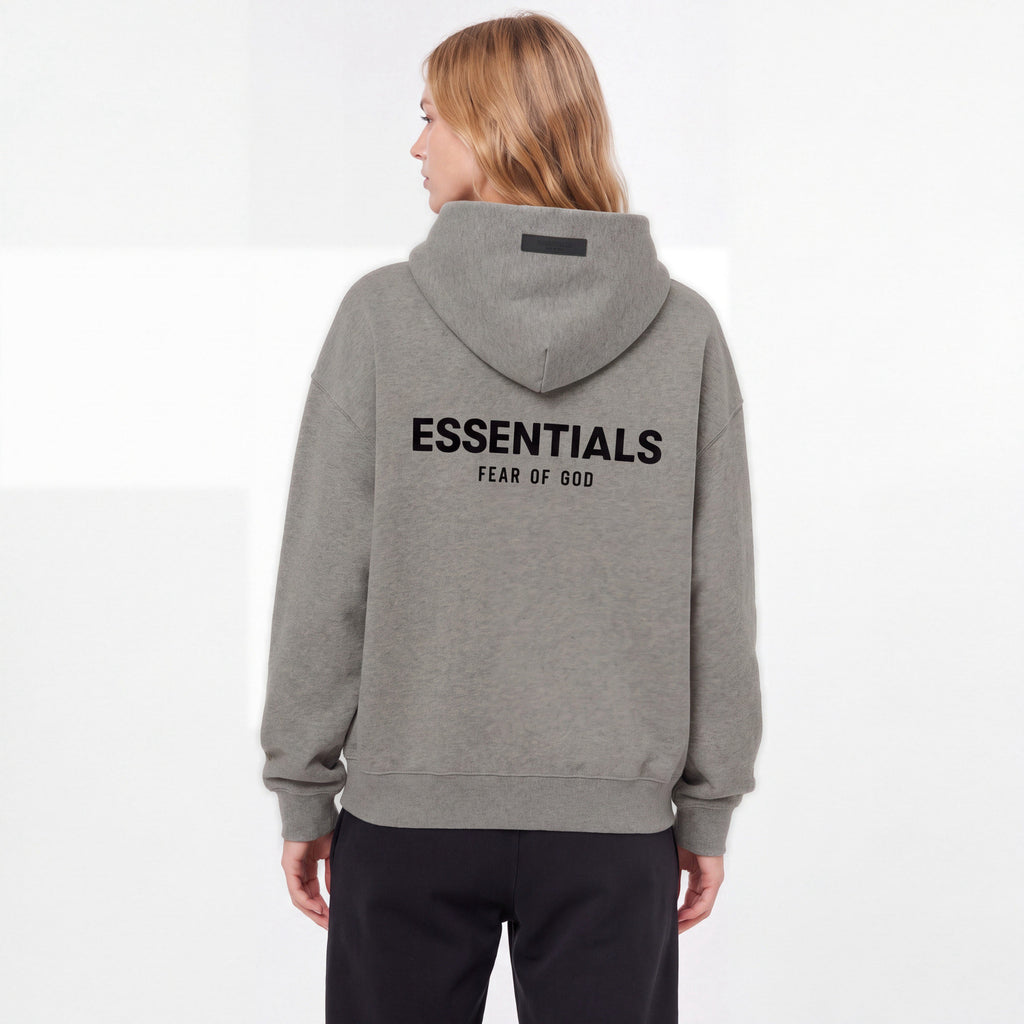 Fear of God Essentials S22 Hoodie Dark Oatmeal 192BT212113F ADONIO