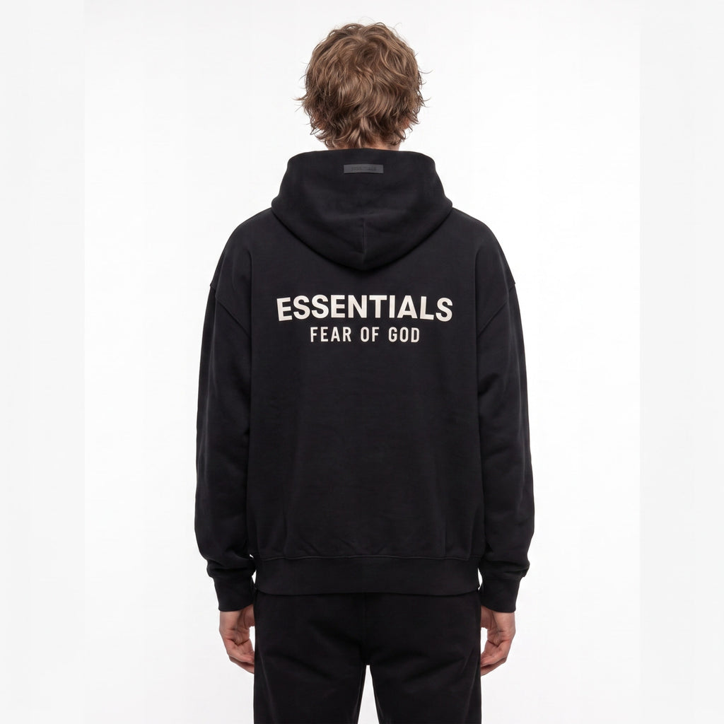 Fear of God Essentials S24 Fleece Hoodie Black 192HO246250F ADONIO