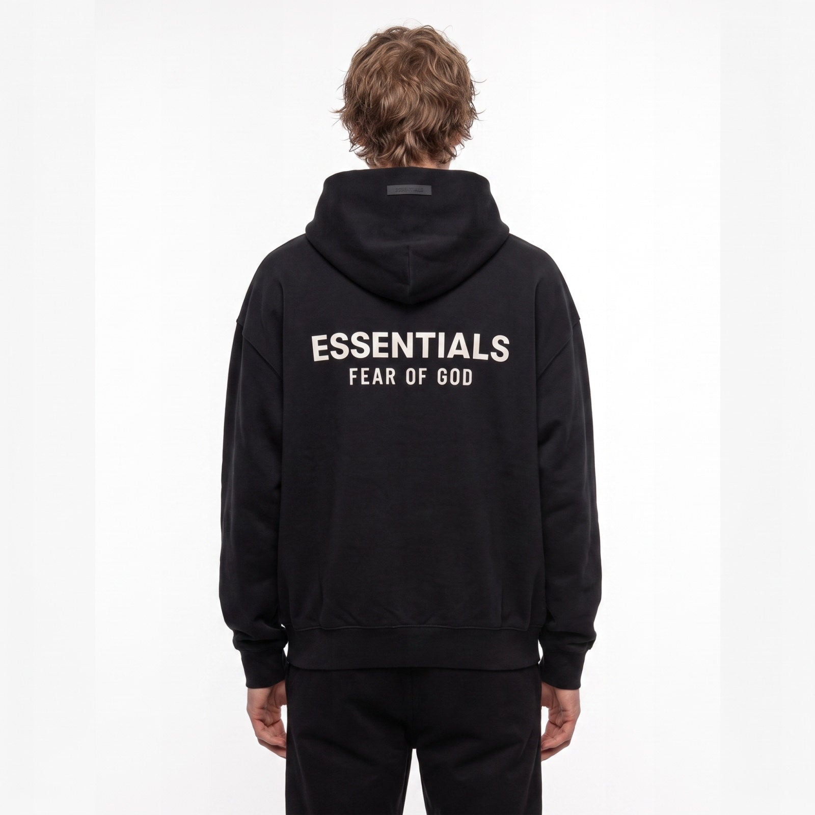 Fear of God Essentials S24 Fleece Hoodie Black 192HO246250F ADONIO