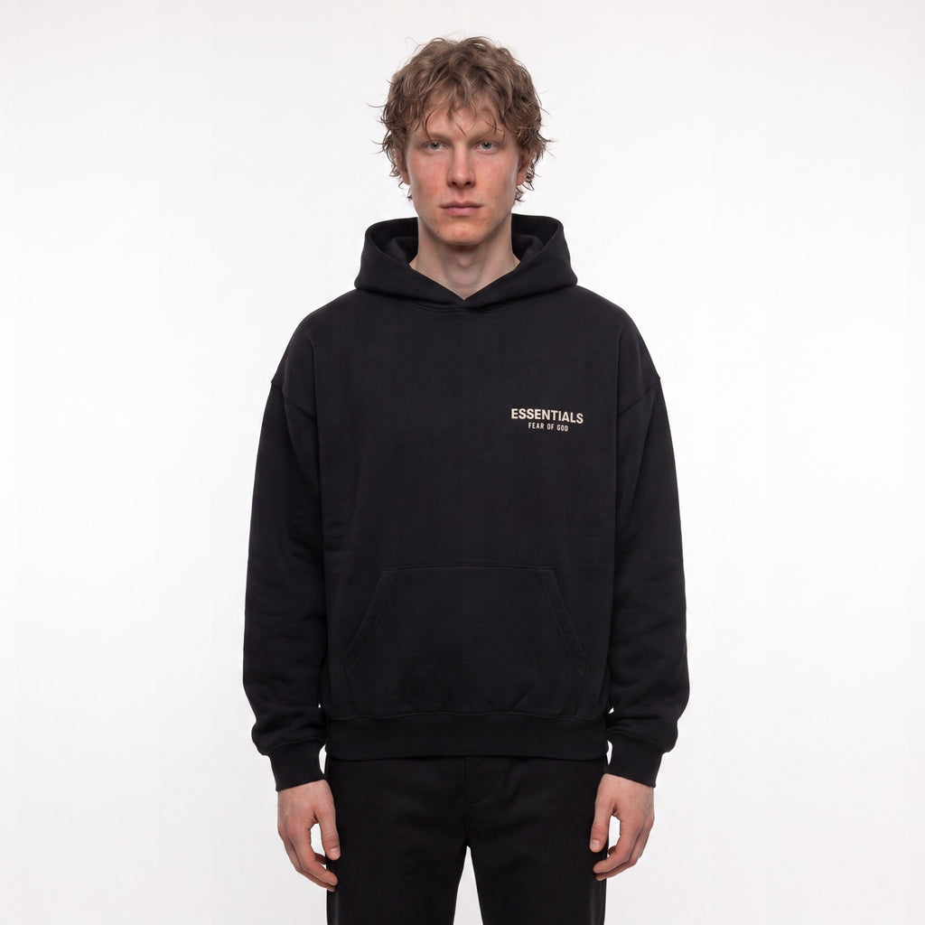 Fear of God Essentials S24 Fleece Hoodie Black 192HO246250F ADONIO