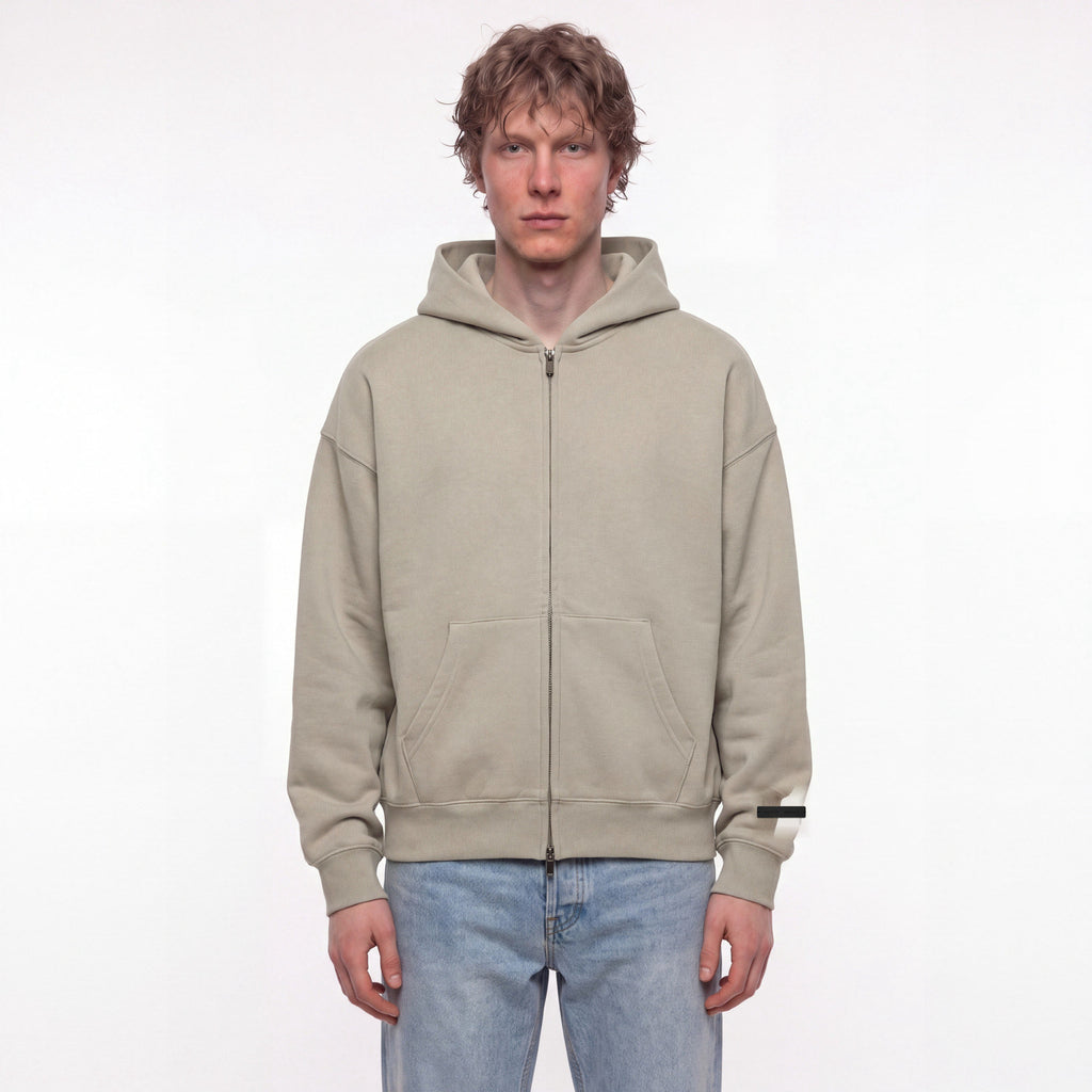 Fear of God Essentials S25 Zip-Up Hoodie Timber ADONIO