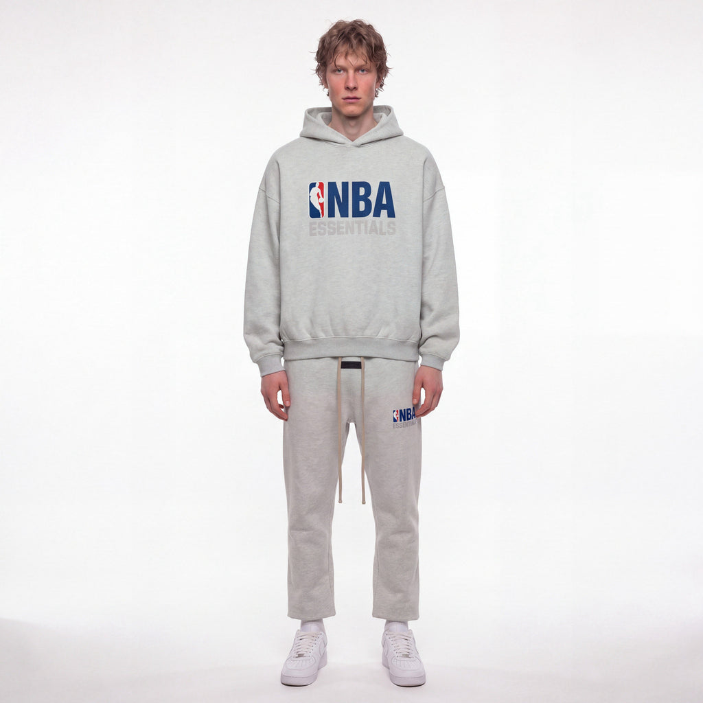 Fear Of God Essentials NBA Light Heather - Celý Set ADONIO