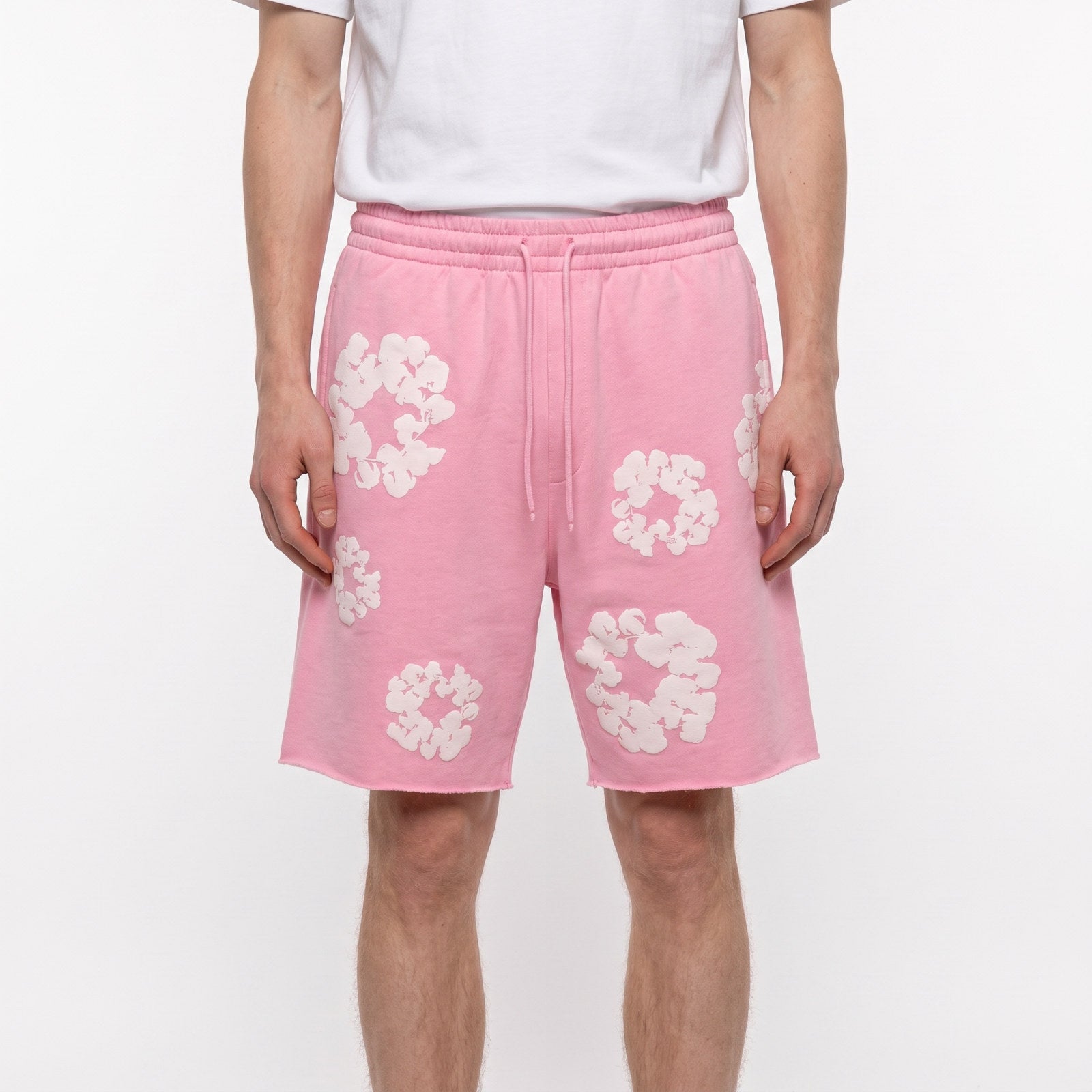 šortky Denim Tears The Cotton Wreath Shorts Pink ADONIO