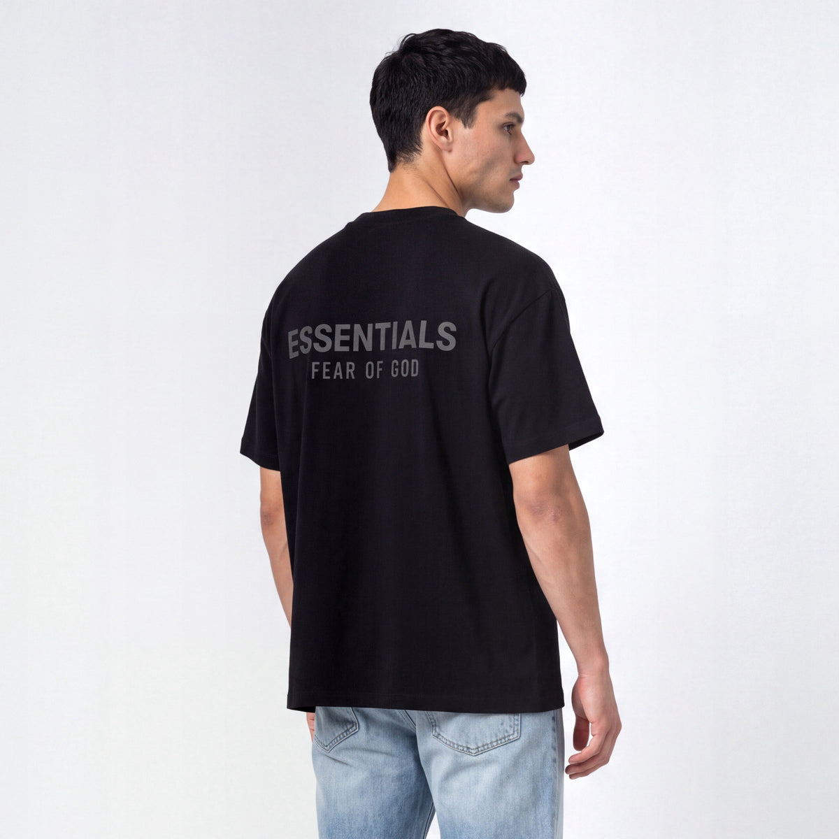 tričko Fear of God Essentials S25 T-shirt Glossy Jet Black 125SP254190F ADONIO