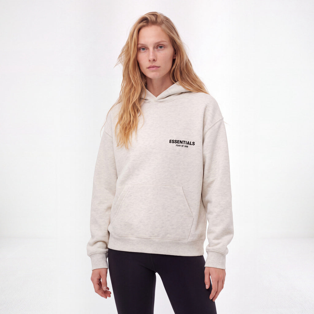 Fear of God Essentials S22 Hoodie Light Oatmeal 192SU224417F ADONIO