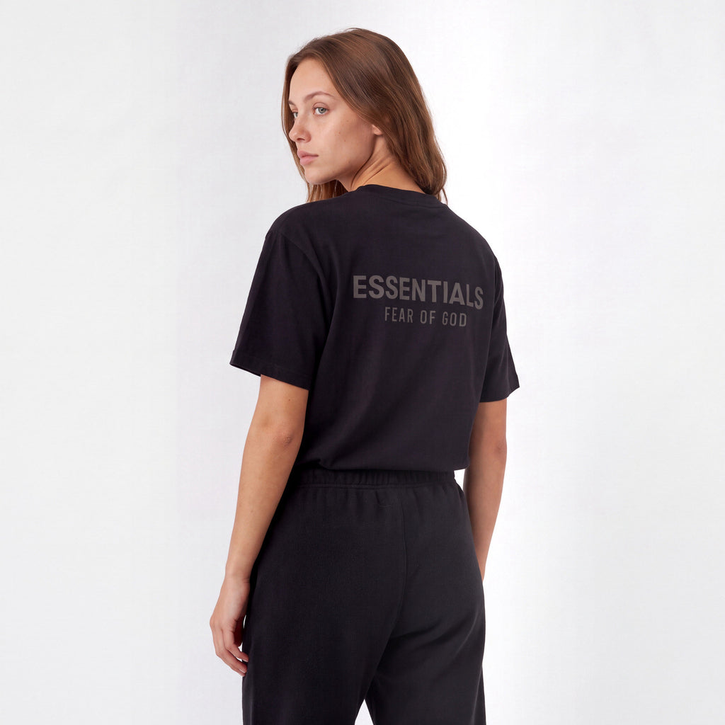 tričko Fear of God Essentials S25 T-shirt Glossy Jet Black 125SP254190F ADONIO