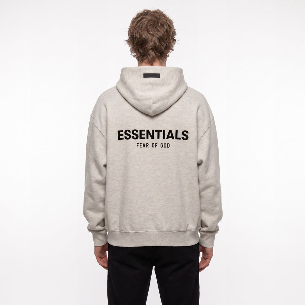Fear of God Essentials S22 Hoodie Light Oatmeal 192SU224417F ADONIO