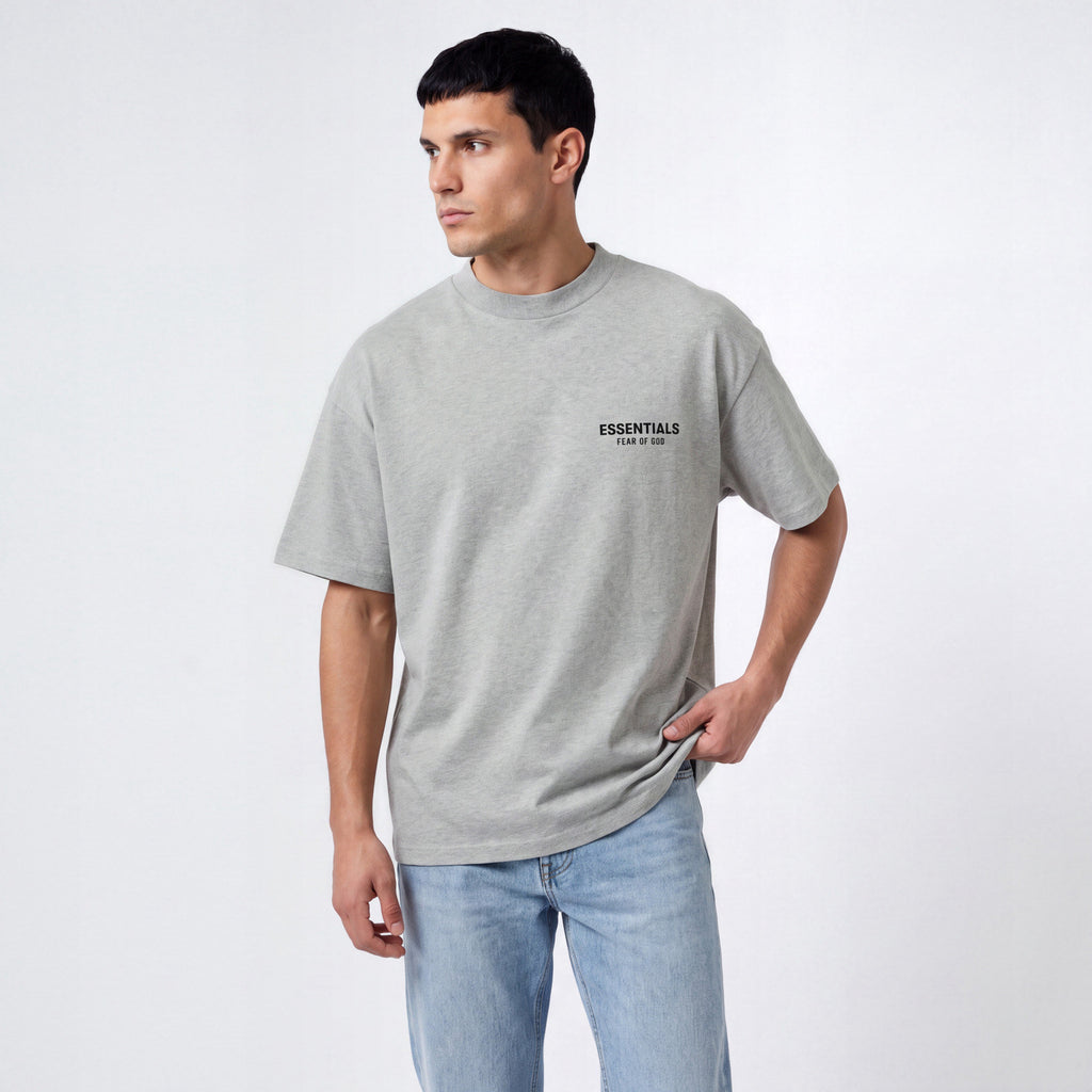 tričko Fear of God Essentials S24 T-Shirt Light Heather ADONIO