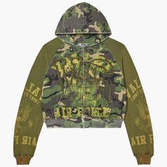 Vale Forever Terrain Zip Up Hoodie Green