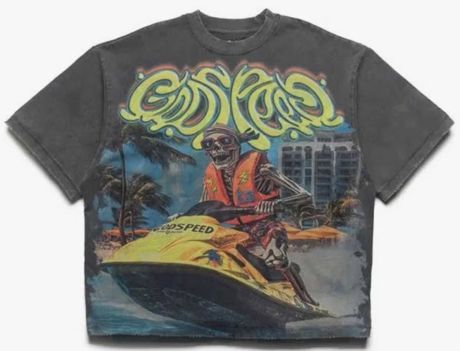 Godspeed Wave Runner Tee Black