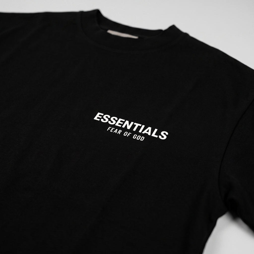 tričko Fear of God Essentials S25 T-Shirt Jet Black ADONIO