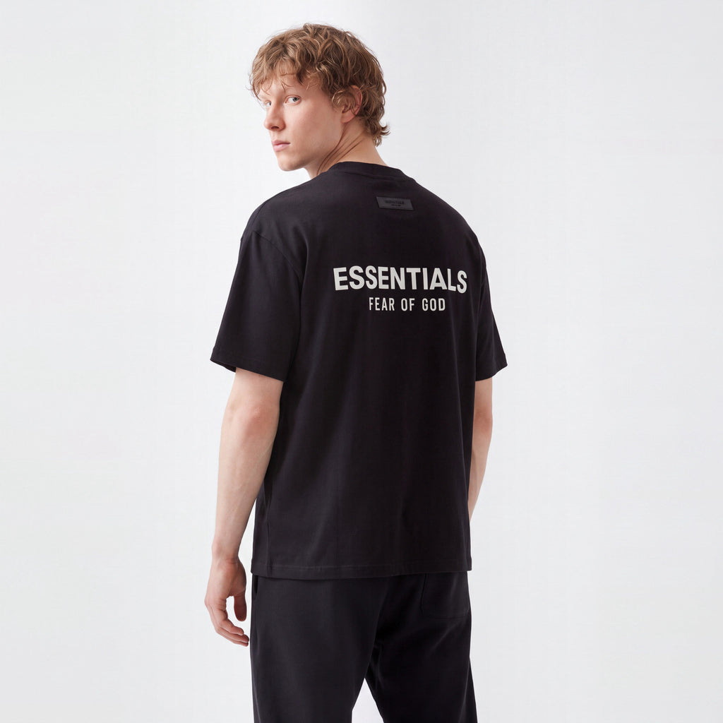 tričko Fear of God Essentials S25 T-Shirt Jet Black ADONIO