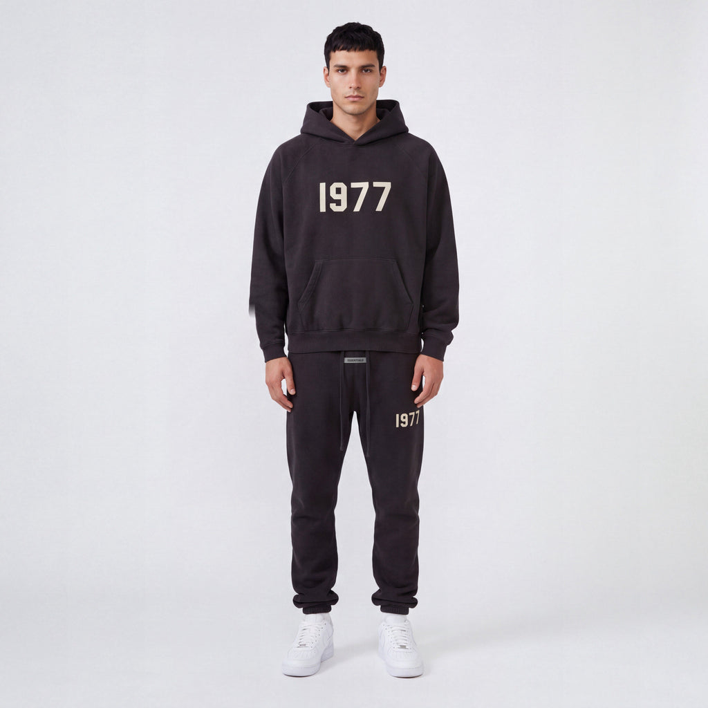 Fear of God Essentials 1977 Iron Black - Celý set ADONIO