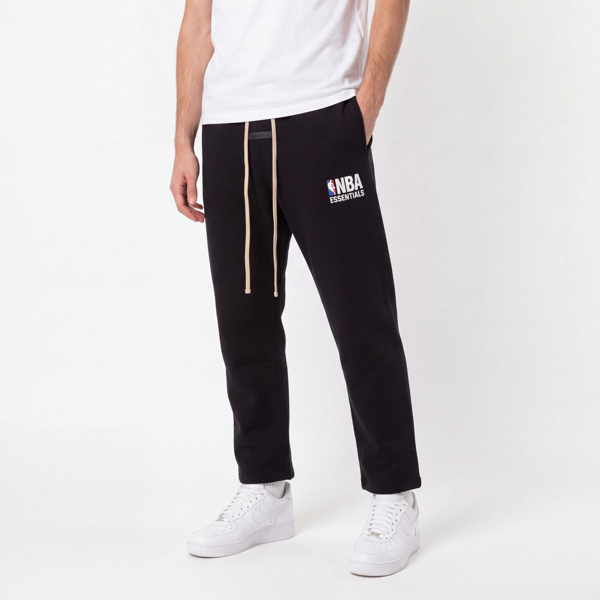 tepláky Fear of God Essentials NBA Relaxed Sweatpants (SS25) Black ADONIO