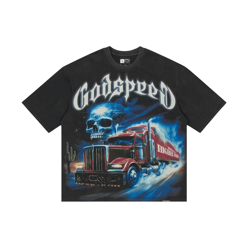 tričko Godspeed Interstate Fate Tee Black INS-0B0FB37700 ADONIO