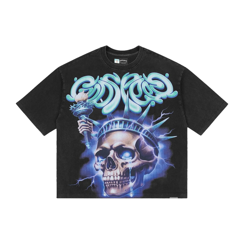 tričko Godspeed Liberty Tears Tee Black INS-836A10A7DD ADONIO