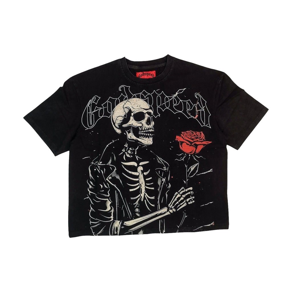 Godspeed Valentine Tee Black