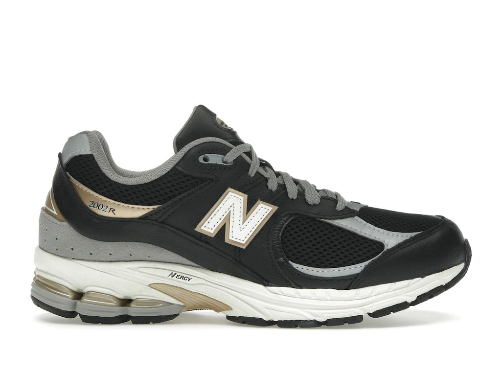 New Balance 2002R Black Sea Salt Gold Metallic