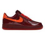 tenisky a boty Nike Air Force 1 Low Patent Leather Dark Team Red Safety Orange ADONIO
