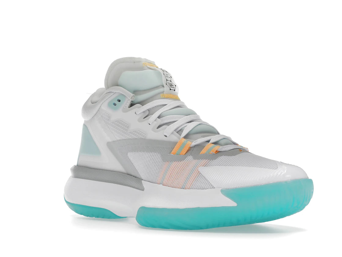 Jordan Zion 1 White Dynamic Turquoise