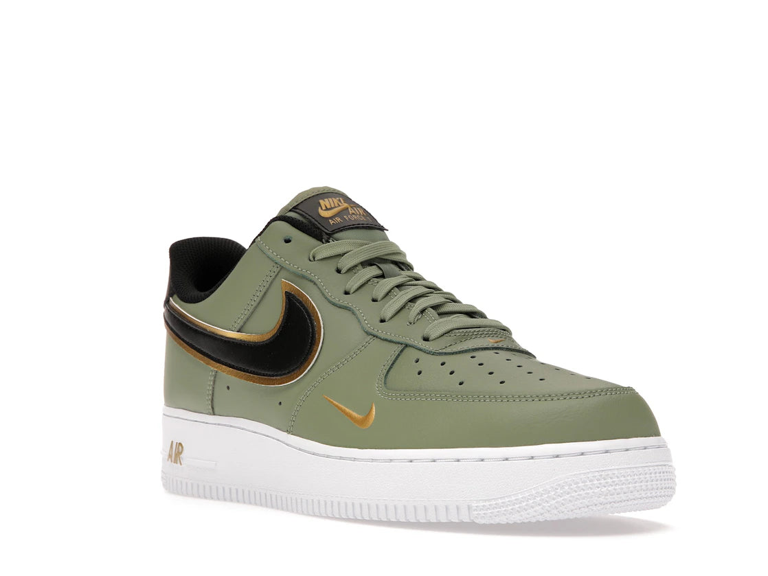 Nike Air Force 1 Low '07 LV8 Double Swoosh Olive Gold Black