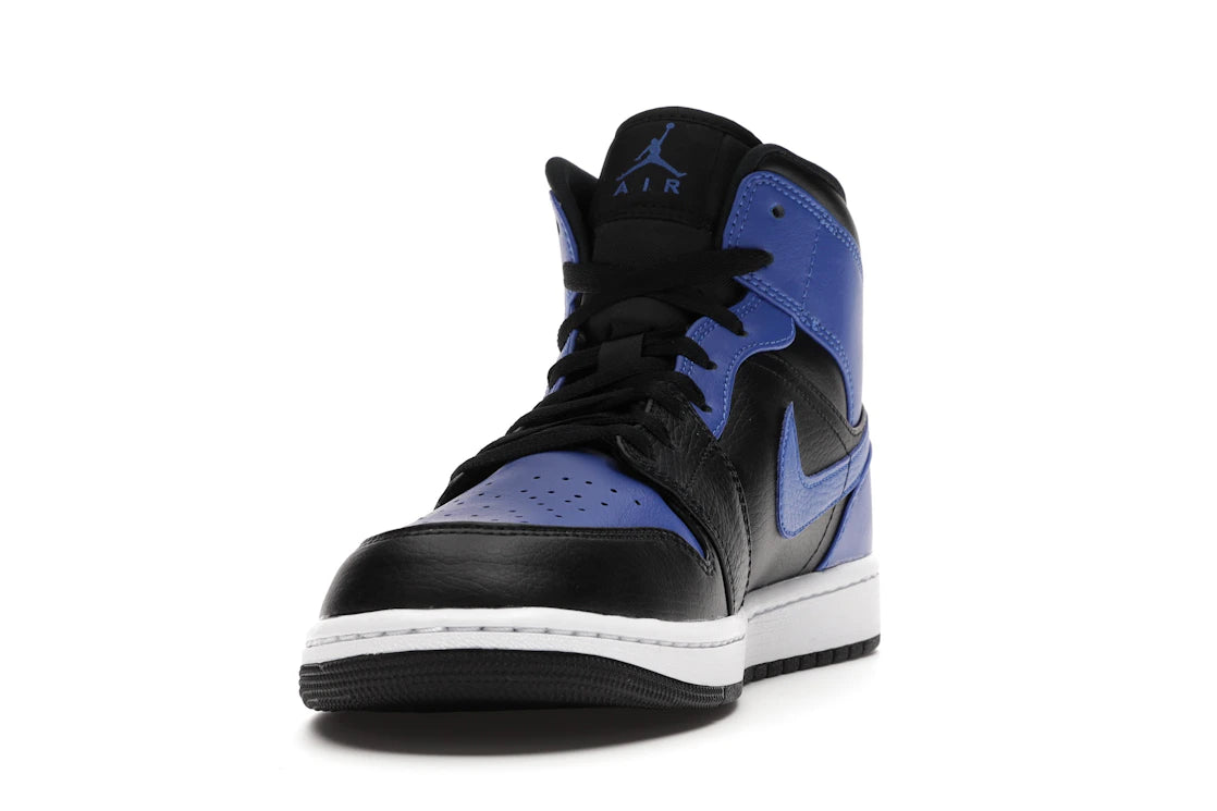 Jordan 1 Mid Hyper Royal Tumbled Leather