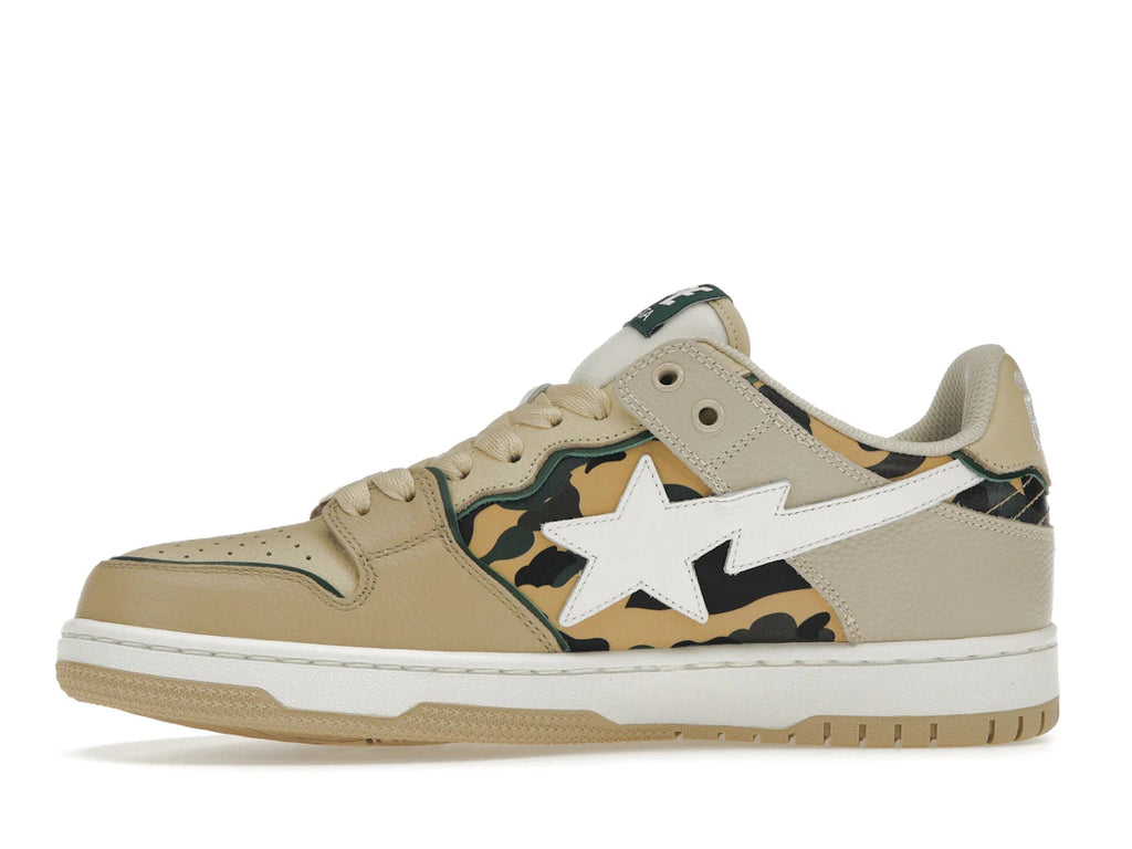 A Bathing Ape Sk8 Sta Beige Yellow Camo