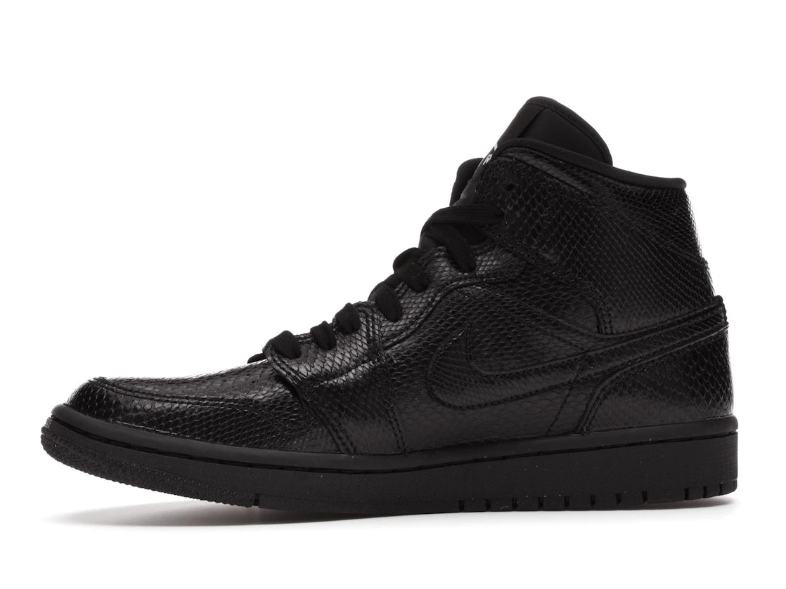 Jordan 1 Mid Black Snakeskin (W)