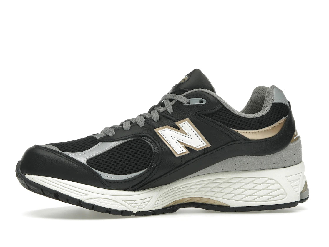 New Balance 2002R Black Sea Salt Gold Metallic